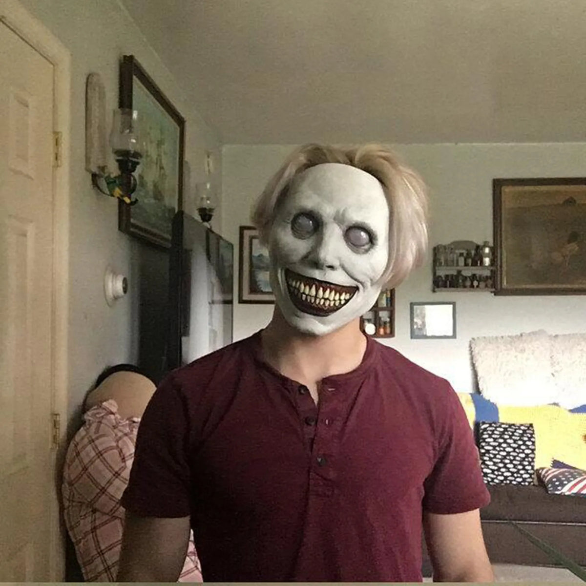 Masque Démon Souriant Effrayant - Halloween Cosplay