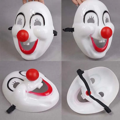 Masque de Clown avec Nez Rouge - Halloween Mascarade