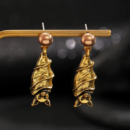 Boucles d'oreilles chauve-souris gothiques bicolores – Halloween