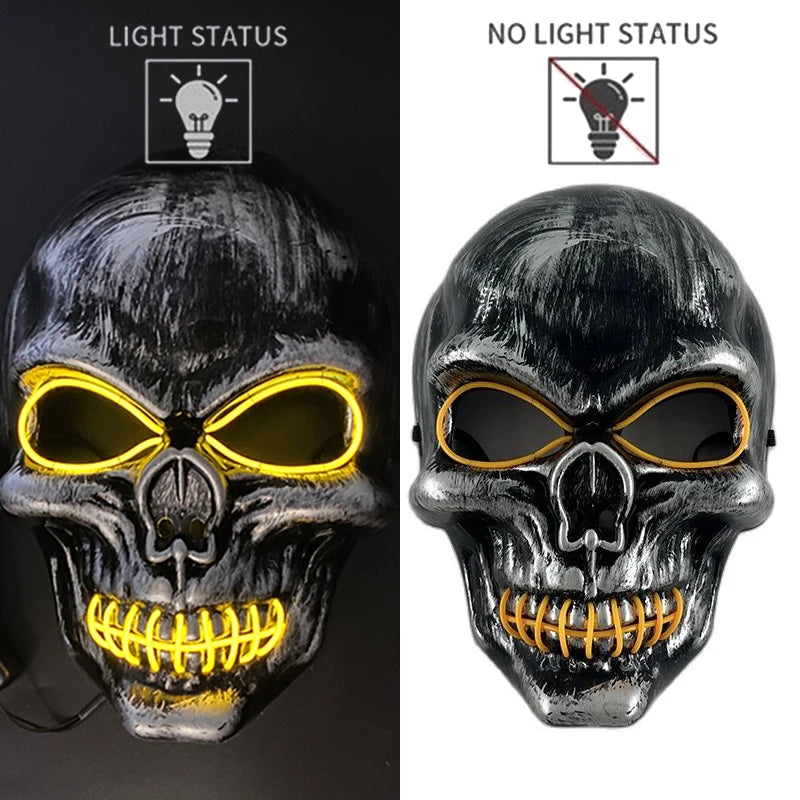 Masque Crâne Diabolique Lumineux - Halloween