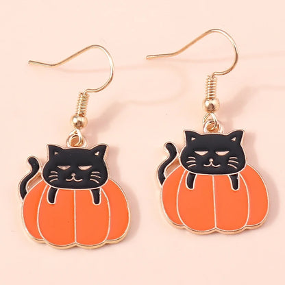 Boucles d'oreilles Halloween – Momie, œil, fantôme et citrouille