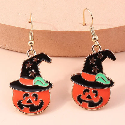 Boucles d'oreilles Halloween – Momie, œil, fantôme et citrouille