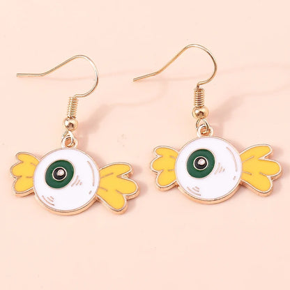 Boucles d'oreilles Halloween – Momie, œil, fantôme et citrouille