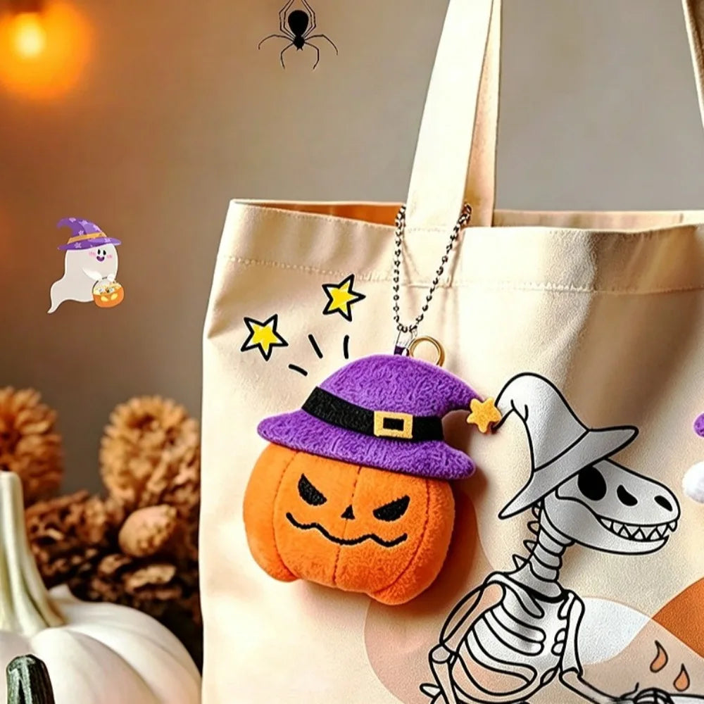 Porte-clés Peluche Halloween - Citrouille, Fantôme, Chauve-souris