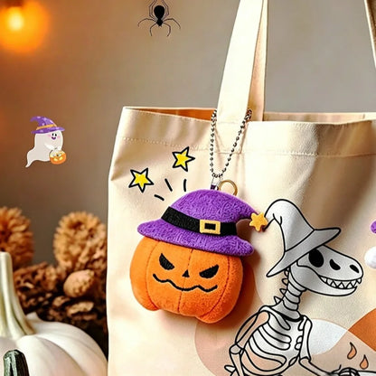 Porte-clés Peluche Halloween - Citrouille, Fantôme, Chauve-souris