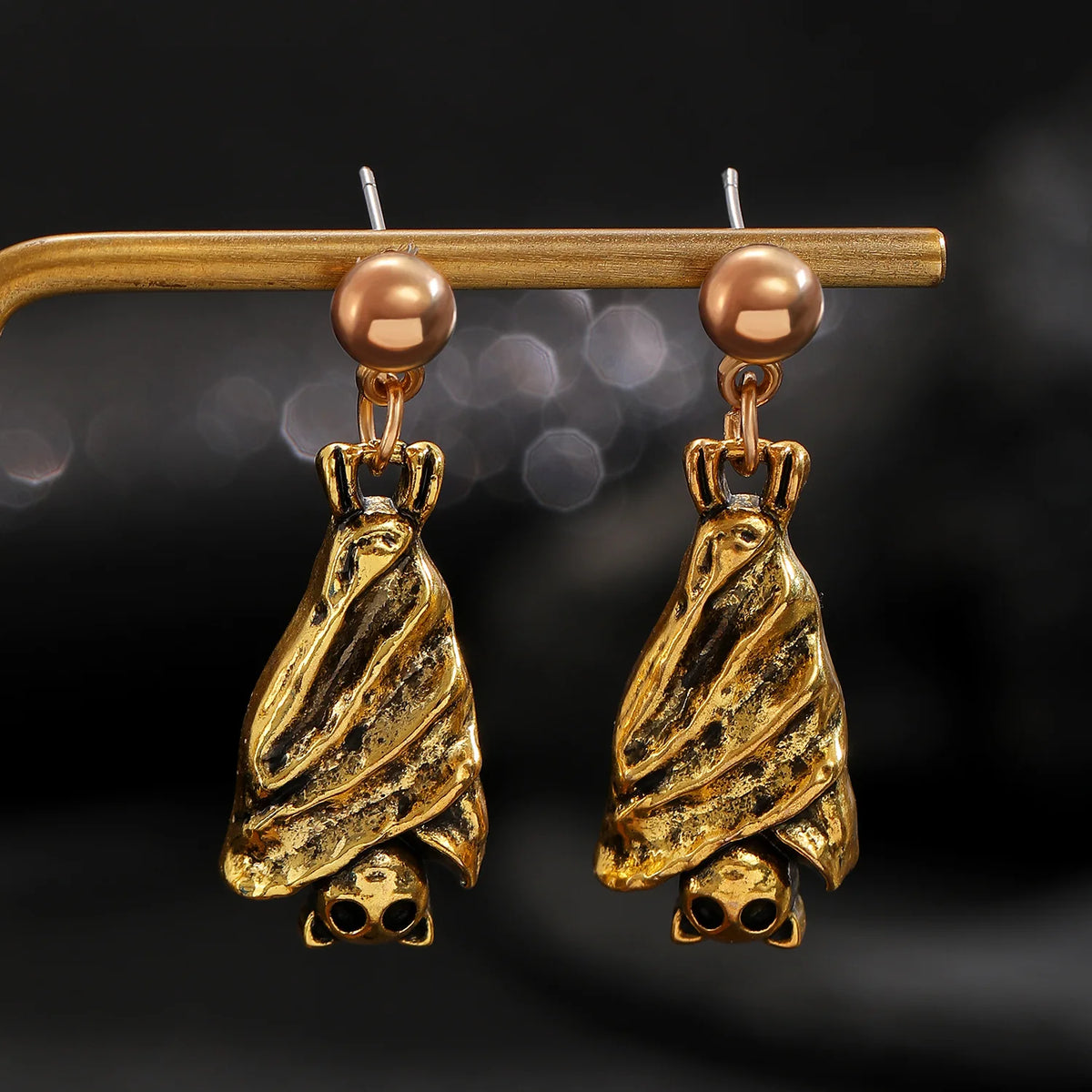 Boucles d'oreilles chauve-souris gothiques bicolores – Halloween