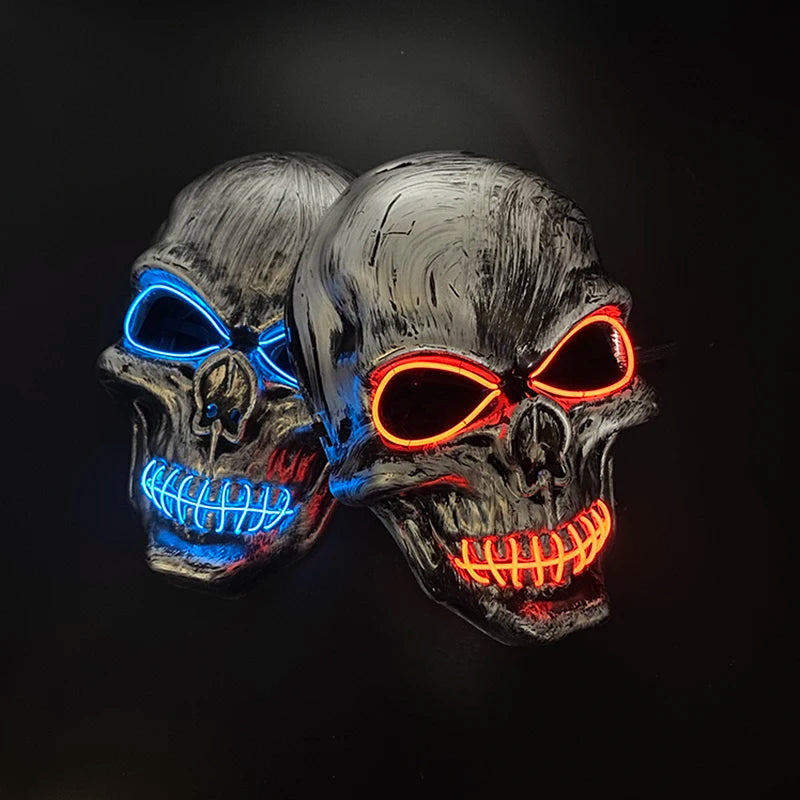 Masque Crâne Diabolique Lumineux - Halloween