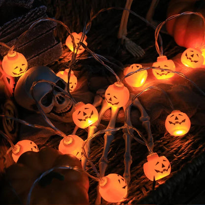 Guirlande Lumineuse LED Citrouille Crâne Œil - Halloween