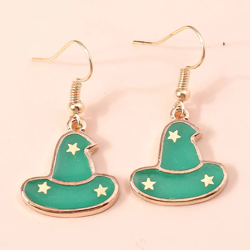 Boucles d'oreilles Halloween – Momie, œil, fantôme et citrouille