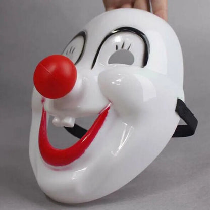 Masque de Clown avec Nez Rouge - Halloween Mascarade