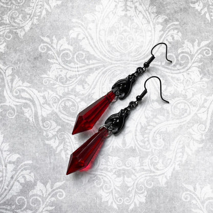 Boucles d'Oreilles Chauve-Souris Gothiques Halloween