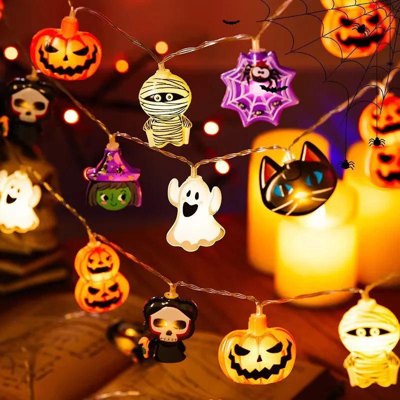 Guirlande Lumineuse LED Citrouille Crâne Œil - Halloween