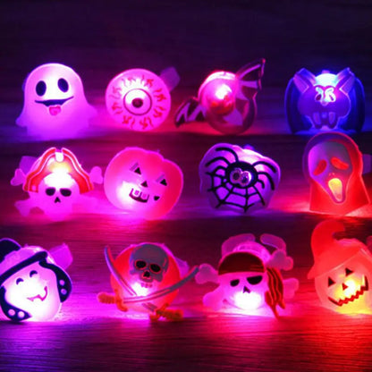 Bracelets lumineux Halloween – Citrouille et fantôme