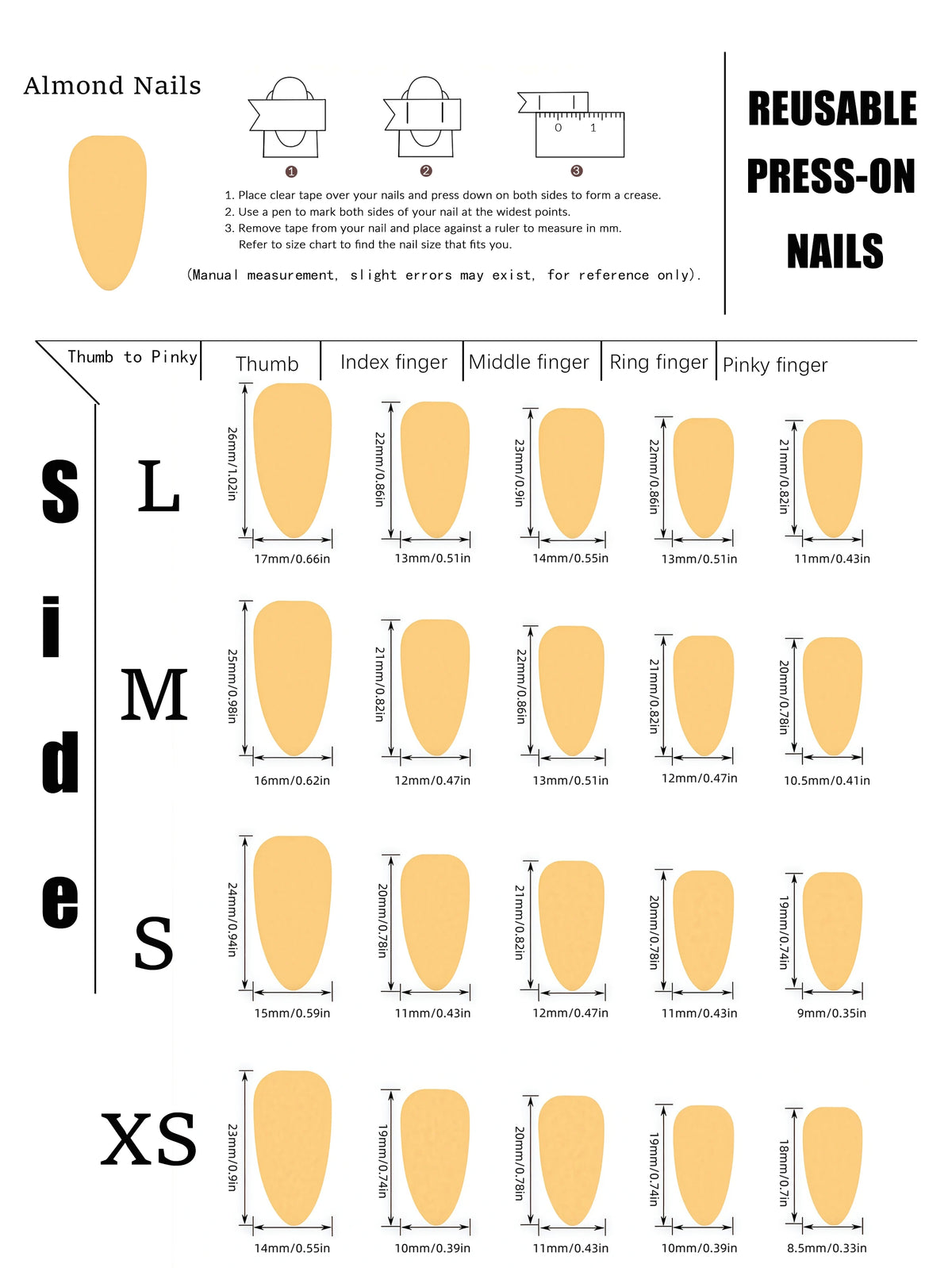 10 Faux Ongles Halloween Amande - Citrouilles, Fantômes, Chats Noirs