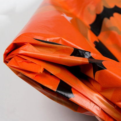 Nappe Plastique Halloween Citrouille et Toile d'Araignée