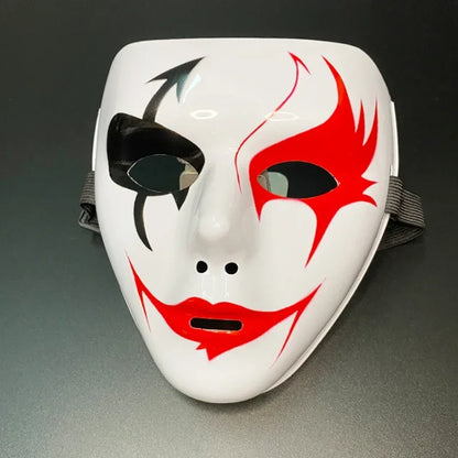 Masque Clown Macabre Noir et Or - Halloween