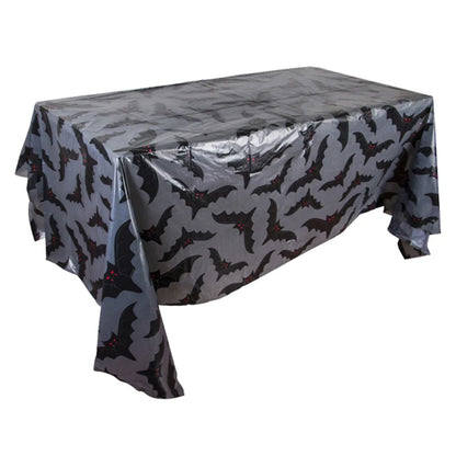 Nappe Plastique Halloween Citrouille et Toile d'Araignée