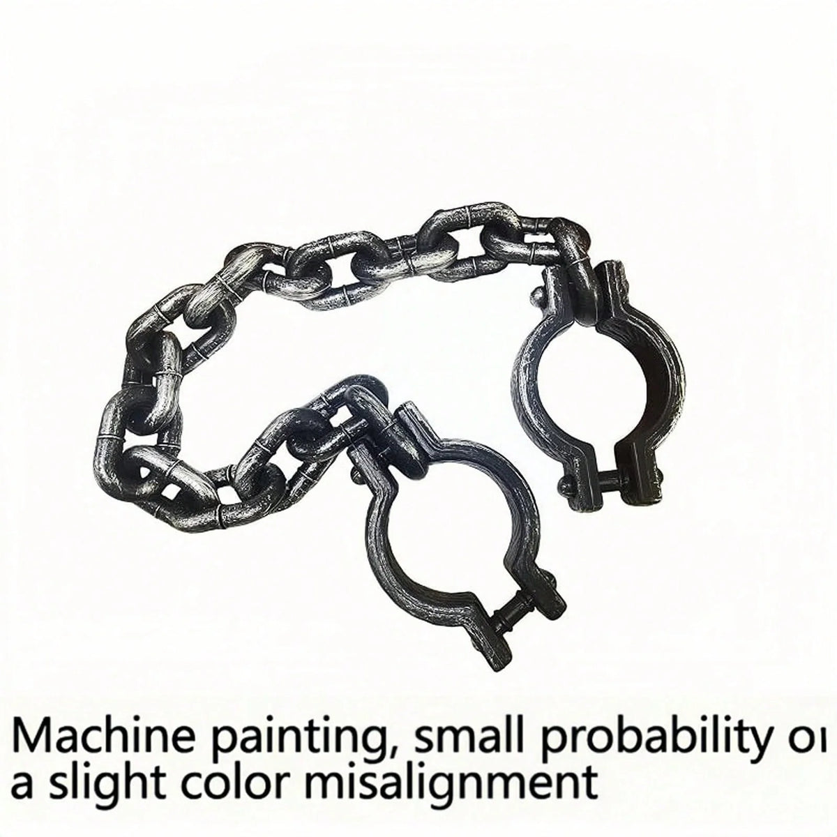 Menottes et Chaînes Factices Halloween - Accessoire Prisonnier