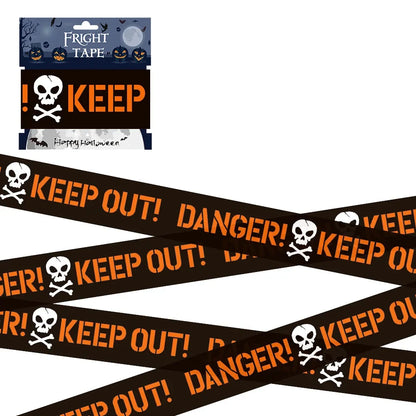 Ruban de Signalisation Danger Halloween - Déco Effrayante