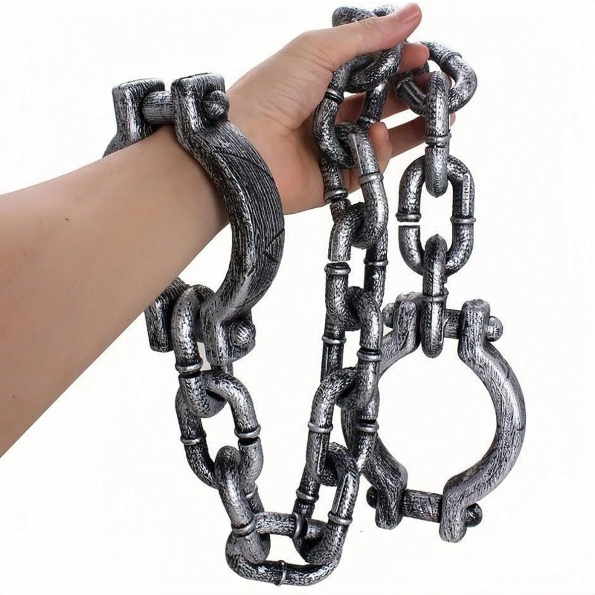 Menottes et Chaînes Factices Halloween - Accessoire Prisonnier