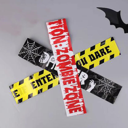 Ruban de Signalisation Danger Halloween - Déco Effrayante