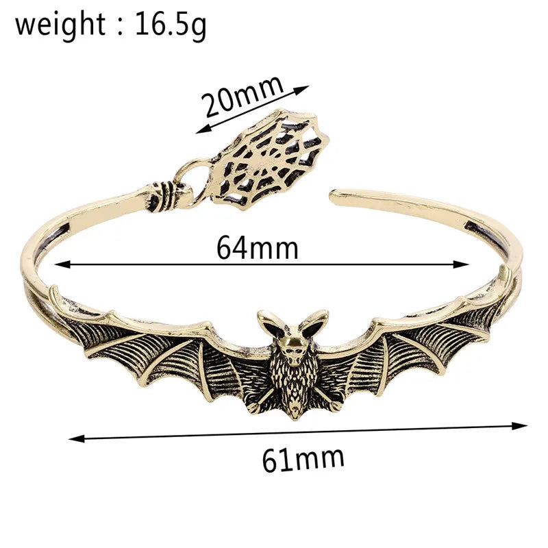 Bracelet chauve-souris vampire Halloween – Style gothique