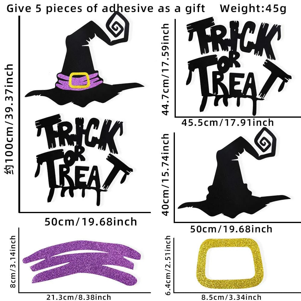 Stickers Porte et Fenêtre Halloween - Déco Maison Hantée
