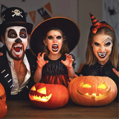 Dents de Vampire Lumineuses Halloween - Lot de 10