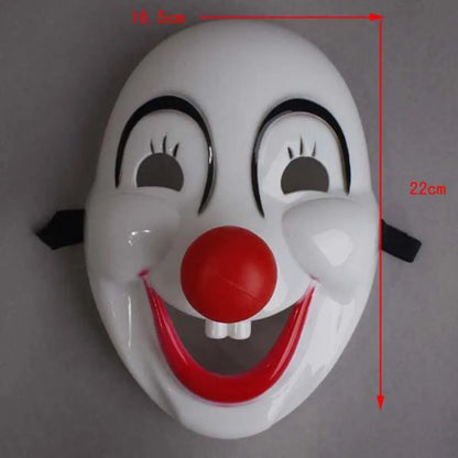 Masque de Clown avec Nez Rouge - Halloween Mascarade