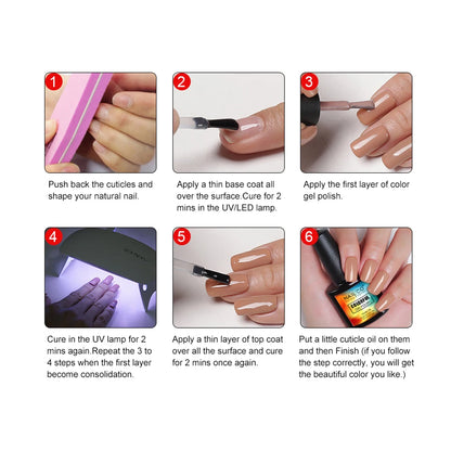 Vernis Gel Semi-Permanent - Large Gamme de Couleurs