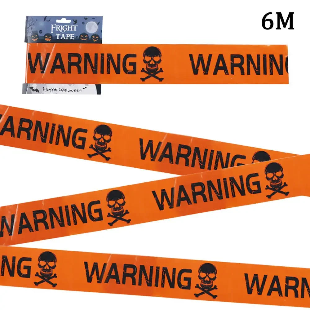 Ruban de Signalisation Danger Halloween - Déco Effrayante