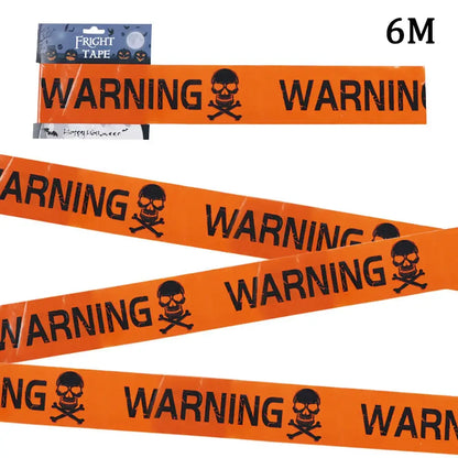 Ruban de Signalisation Danger Halloween - Déco Effrayante