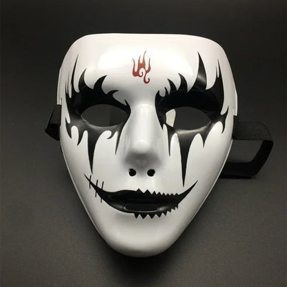 Masque Clown Macabre Noir et Or - Halloween
