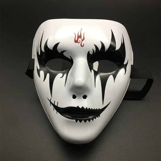 Masque Clown Macabre Noir et Or - Halloween