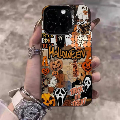 Coque iPhone Halloween Citrouille Effrayante Mate