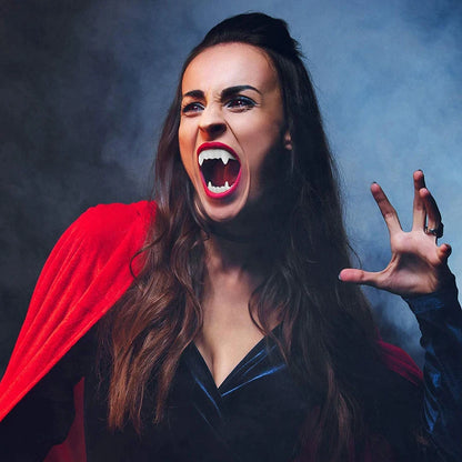 Dents de Vampire Lumineuses Halloween - Lot de 10