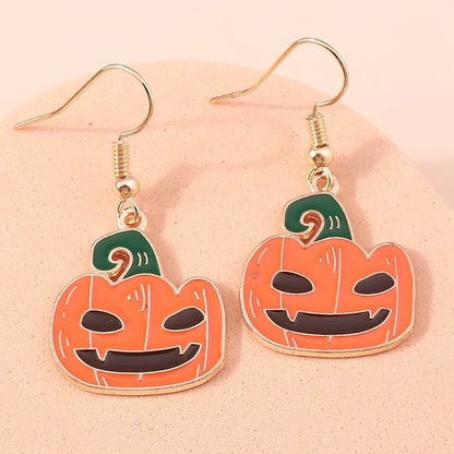 Boucles d'oreilles Halloween – Momie, œil, fantôme et citrouille