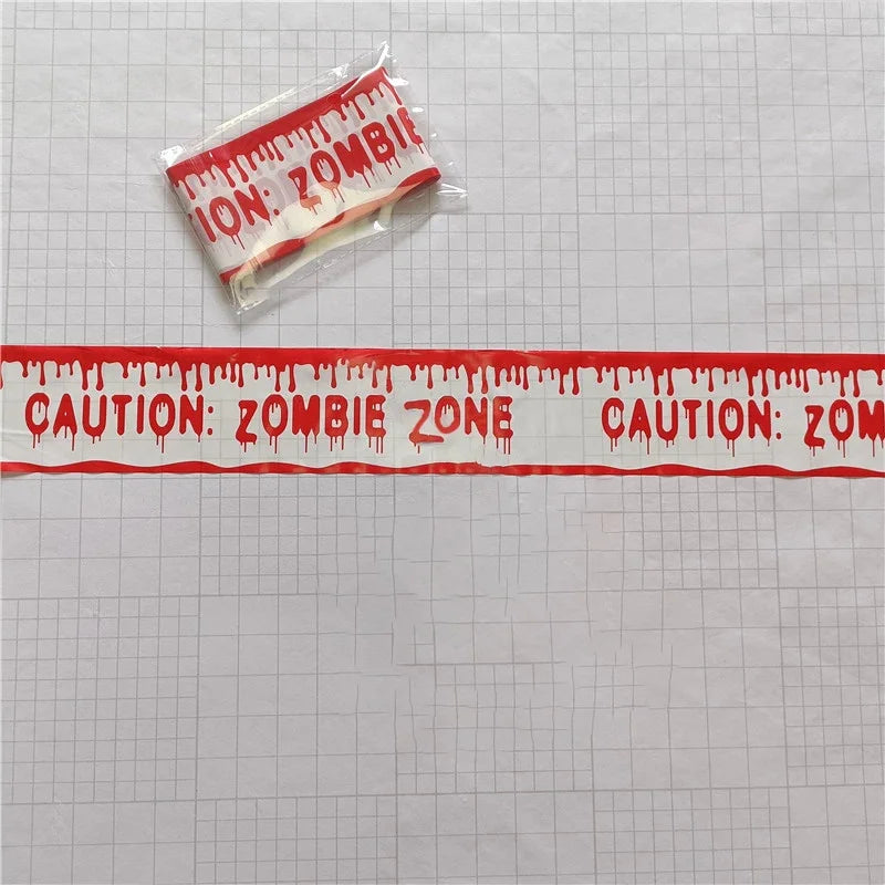 Ruban de Signalisation Danger Halloween - Déco Effrayante