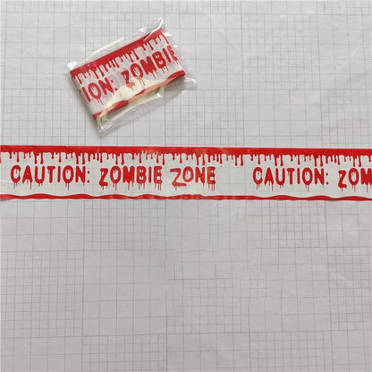 Ruban de Signalisation Danger Halloween - Déco Effrayante