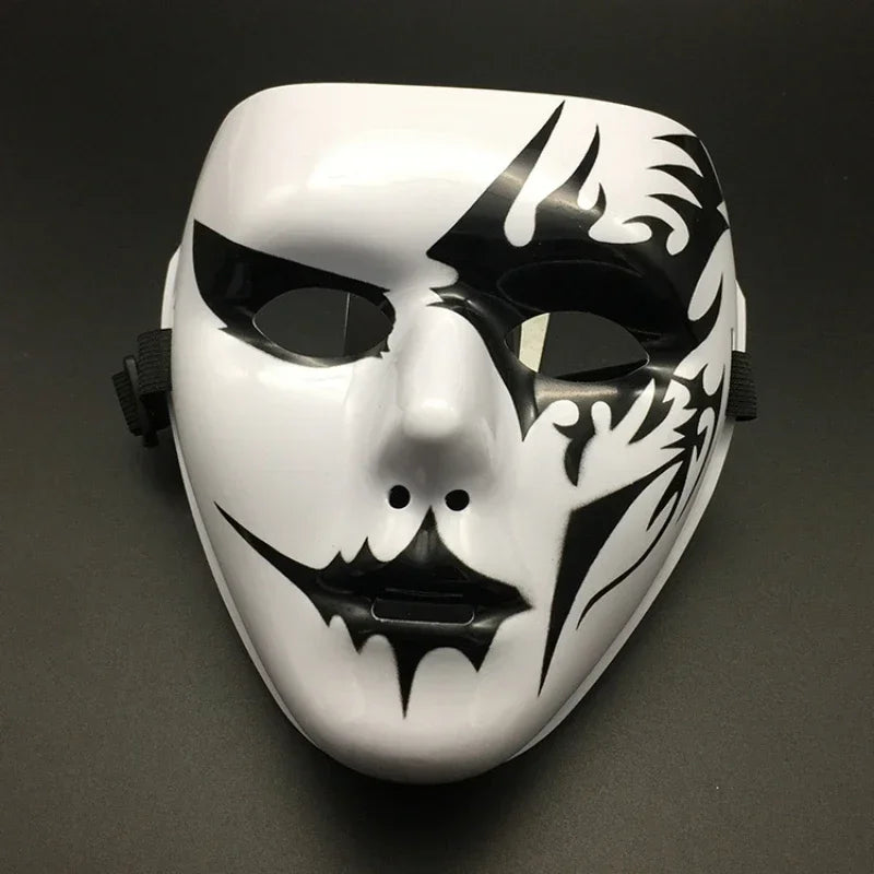 Masque Clown Macabre Noir et Or - Halloween