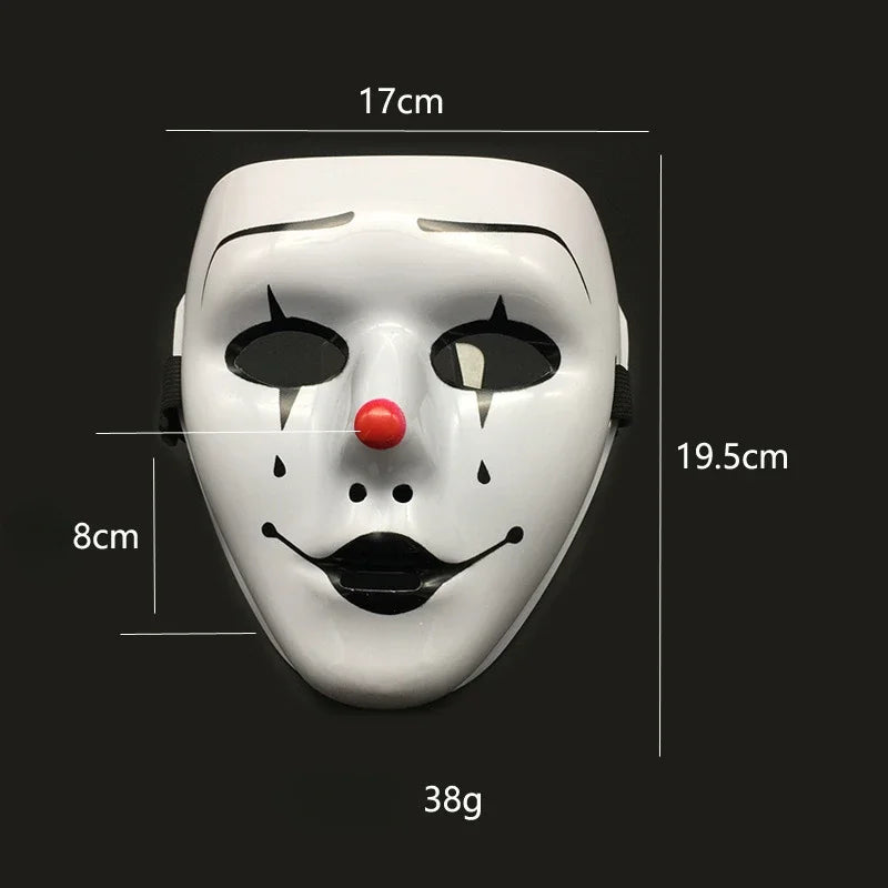 Masque Clown Macabre Noir et Or - Halloween