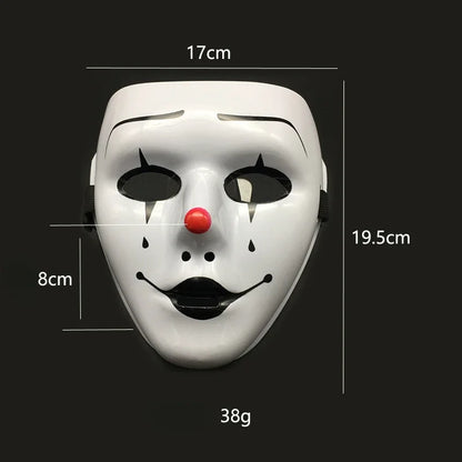 Masque Clown Macabre Noir et Or - Halloween